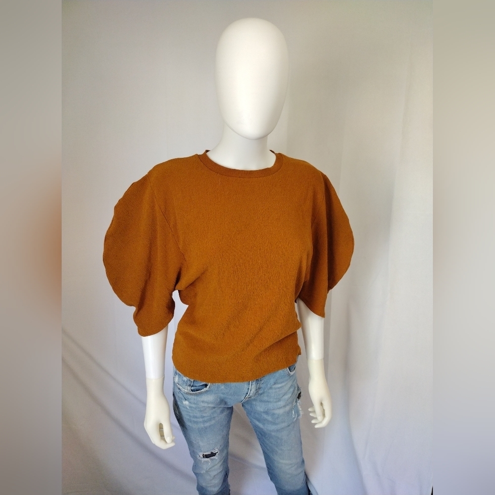 Zara Pumpkin Spice Top - Picture 6 of 7